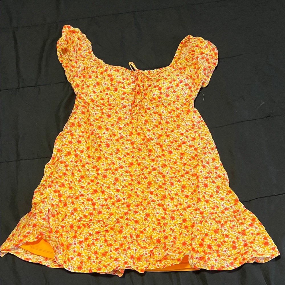 Floral Puff Sleeve Dress